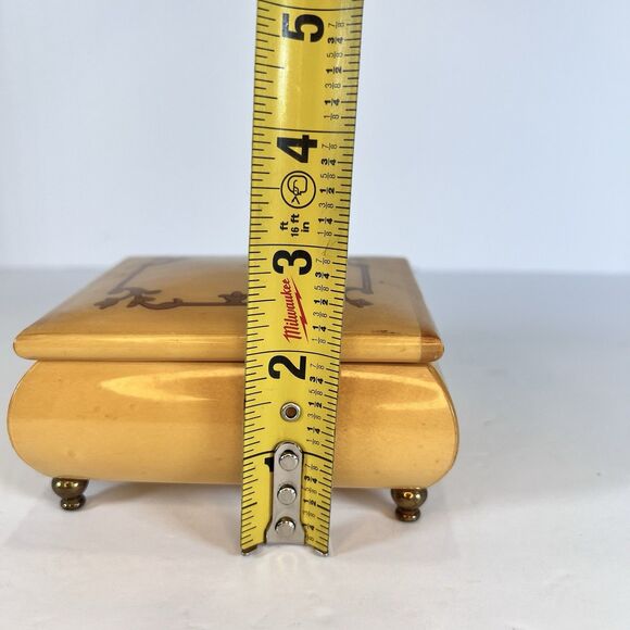 VTG Jewelry Music Box For Rings Made In Italy 4.5” San Francisco Music Box Co. - Picture 14 of 15